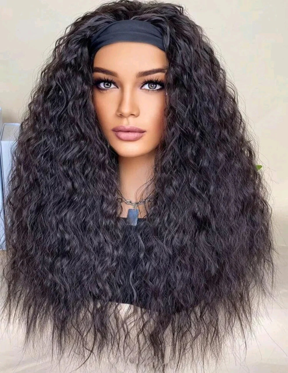 Headband Wig(human blend) 20 inches
