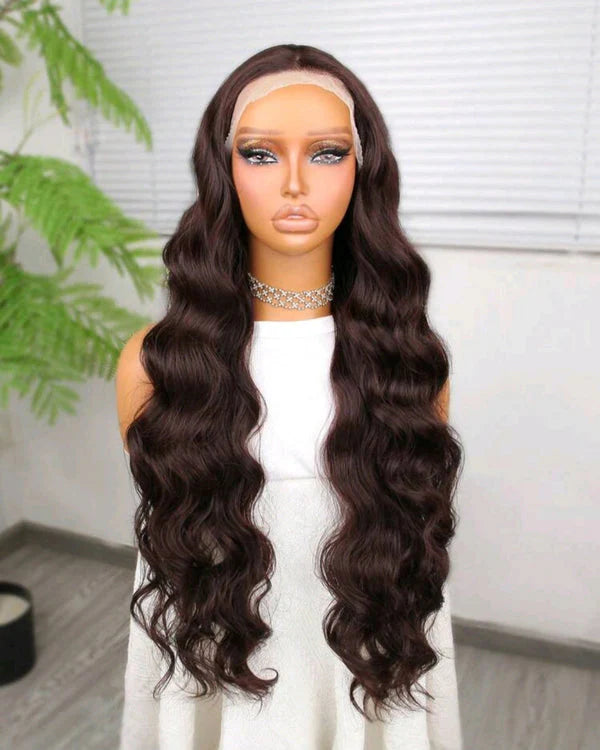 Heat Resistant Front Lace Wig(human blend) 30 inches