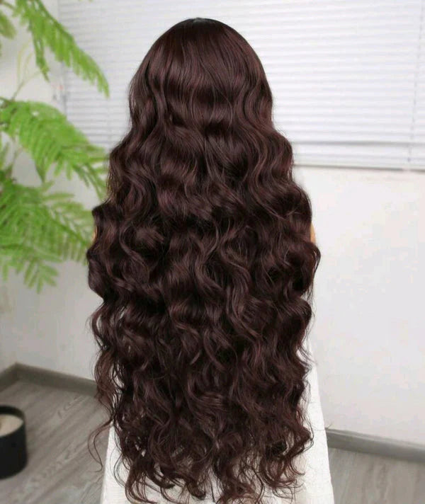 Heat Resistant Front Lace Wig(human blend) 30 inches